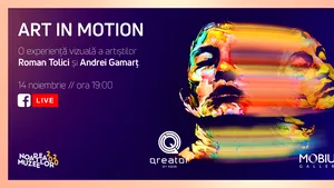 ART IN MOTION, expoziţia care pune în mişcare lucrări ale artiştilor Roman Tolici şi Andrei Gamarţ