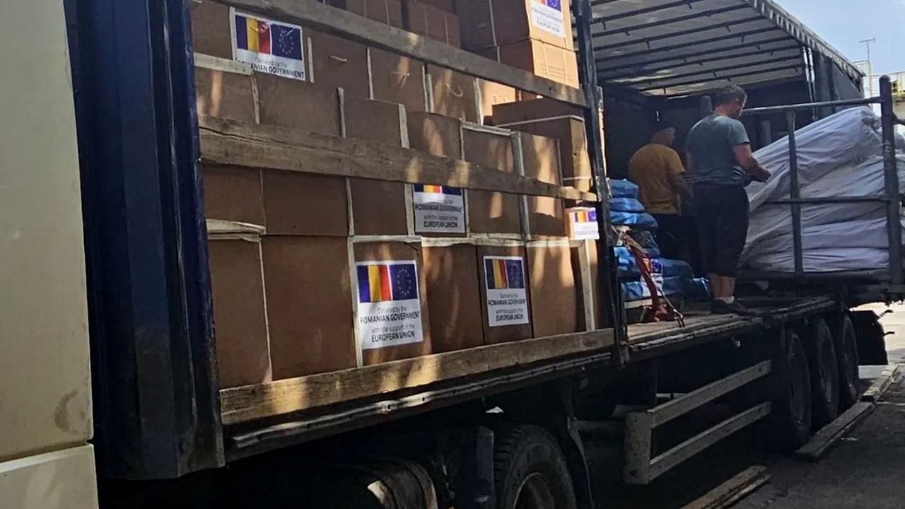 România trimite un nou ajutor în Fâşia Gaza: 500 de corturi şi 2.000 de pături