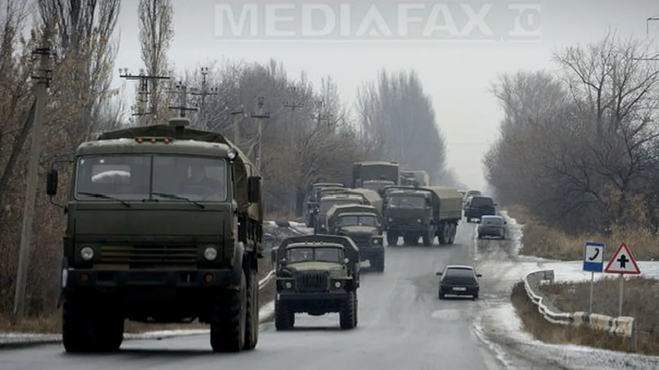 Oficial ucrainean: Rusia a trimis patru convoaie cu echipament militar în Donbas