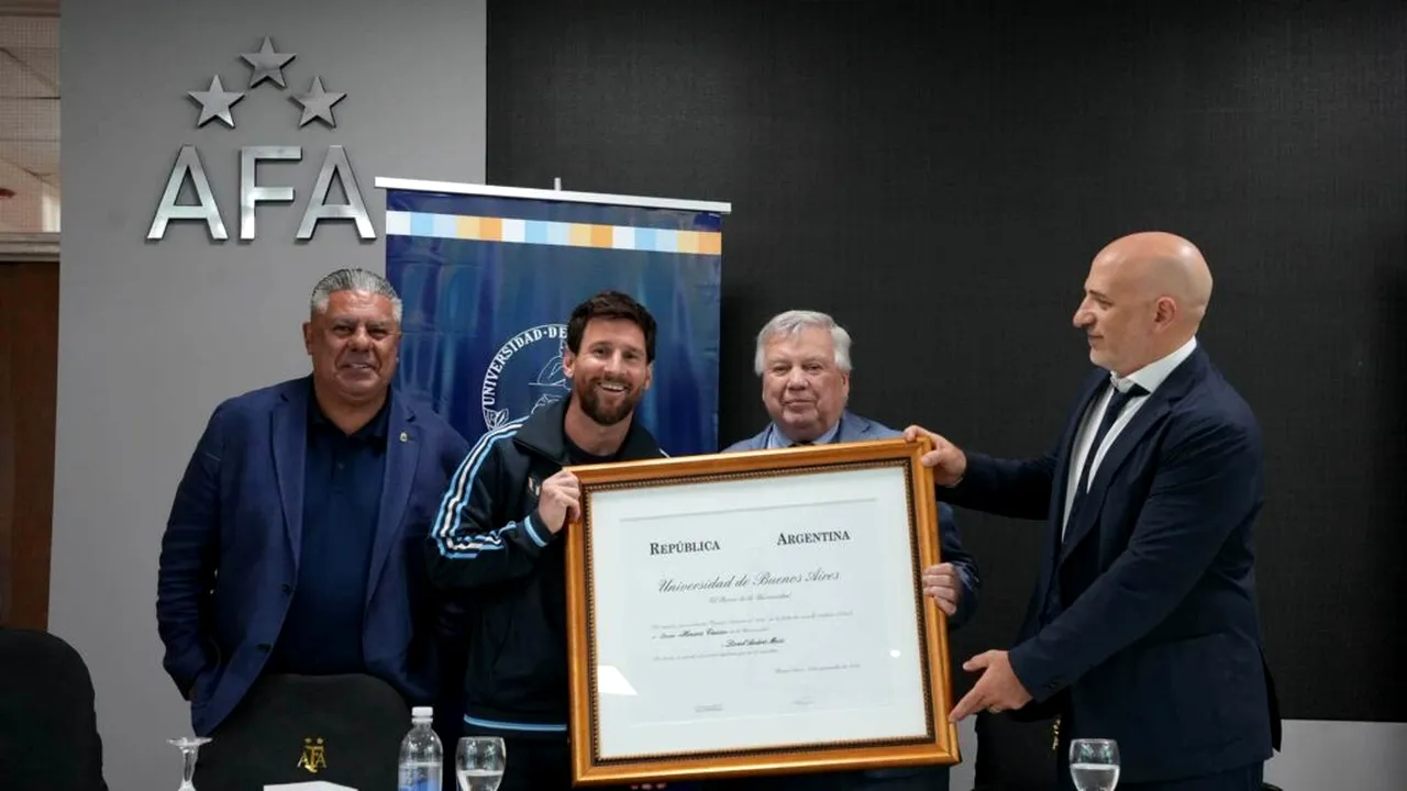 „Doctor” Lionel Messi. Starul Argentinei a primit cea mai înaltă distincție a Universității din Buenos Aires