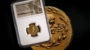 Monedă romană rară cu Brutus, vândută la licitaţia de la Geneva pentru aproape 2 milioane de euro