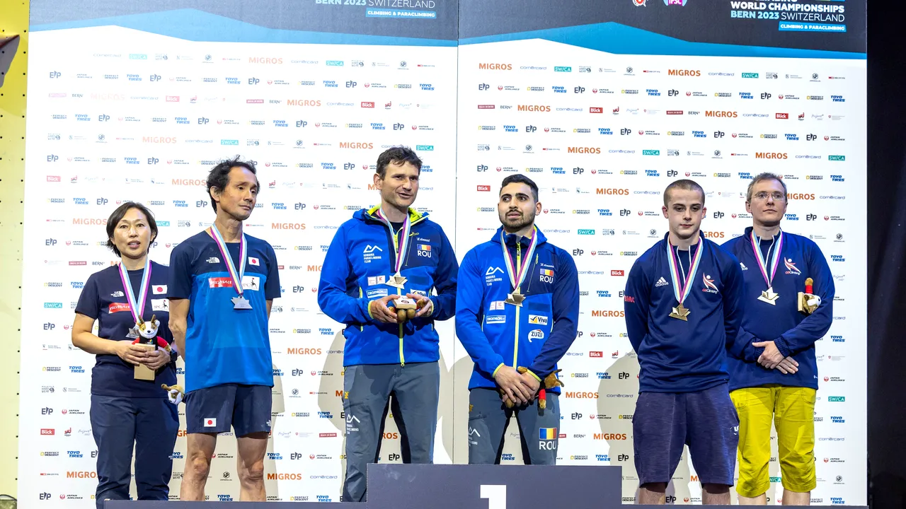 Sportiv român cu deficienţe de vedere, campion mondial la escaladă