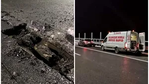 Lucrări neterminate pe Autostrada Moldovei. Şofer cu maşina avariată: A meritat? Eu sunt dezamăgit