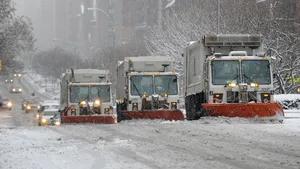 Mai multe şcoli şi sediul ONU din New York, închise din cauza zăpezii - VIDEO, GALERIE FOTO