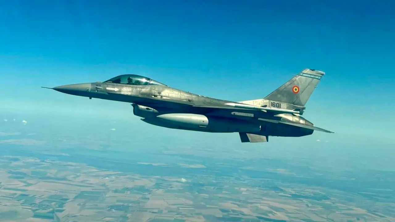 Cum intervin avioanele F-16 pentru apărarea spațiului aerian. Exercițiu demonstrativ la Baza Borcea