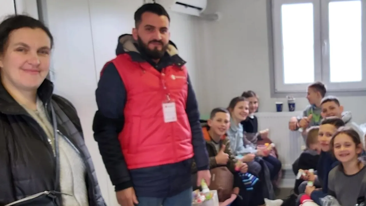 O mamă a reuşit să fugă din Kiev cu toţi cei 9 copii ai ei