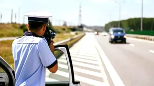 Vitezoman pe autostrada A3: 207 km/oră într-o zonă unde limita este de 100 km/oră