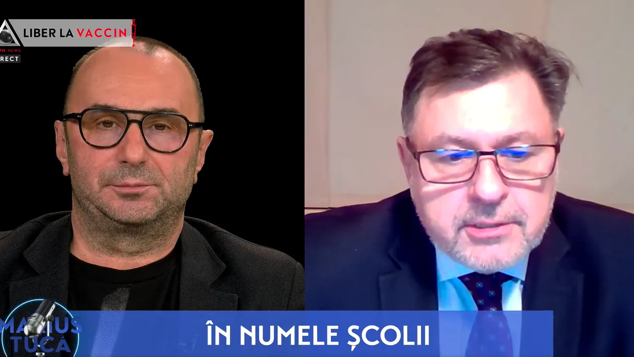 Cand începe şcoala? Alexandru Rafila, despre redeschiderea unităţilor de învăţământ la „Marius Tucă Show”