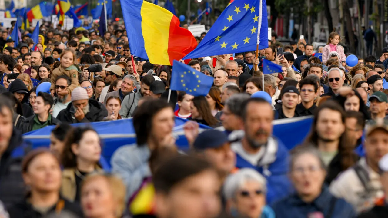 Marș pro-Europa sâmbătă, în București. Programul și traseul evenimentului