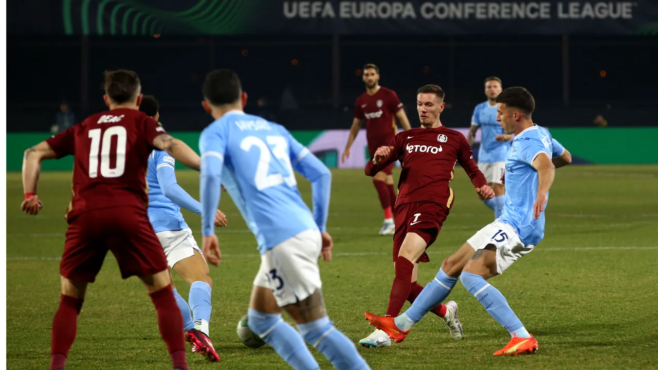 CFR Cluj părăseşte UEFA Conference League, după o remiză albă în returul din Gruia cu Lazio
