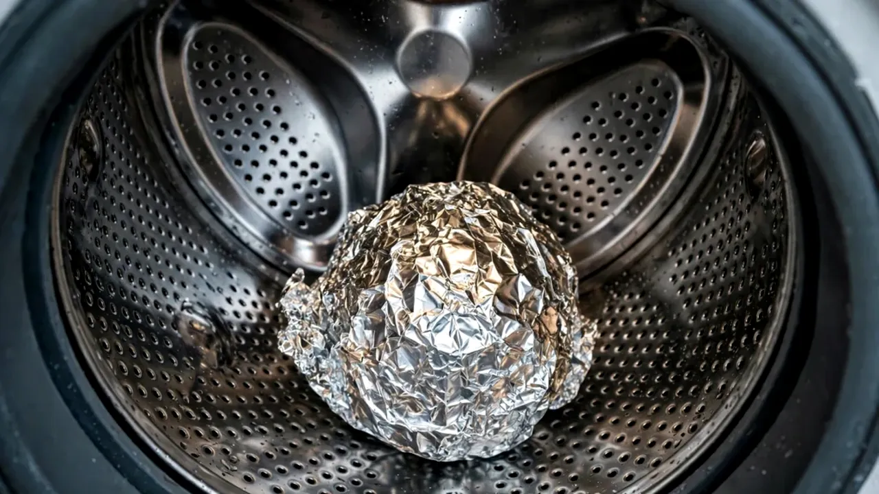 Truc spaniol: un guguloi de folie de aluminiu în mașina de spălat. Ce efect are și de ce e util