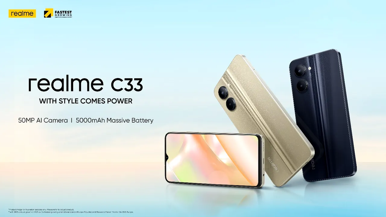 Realme anunţă în România modelul C33