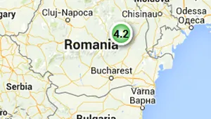 Două cutremure, de 4,2 şi 3,9 grade, s-au produs în Vrancea