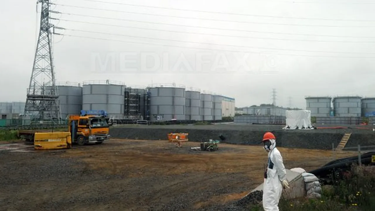 O macara s-a înclinat deasupra unui reactor avariat la Fukushima