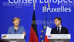 Sarkozy, Merkel şi Draghi se vor întâlni joi la Bruxelles, înaintea dineului oficial