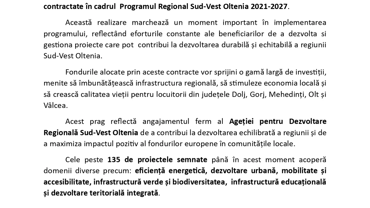 500 de milioane de euro atraşi în regiune