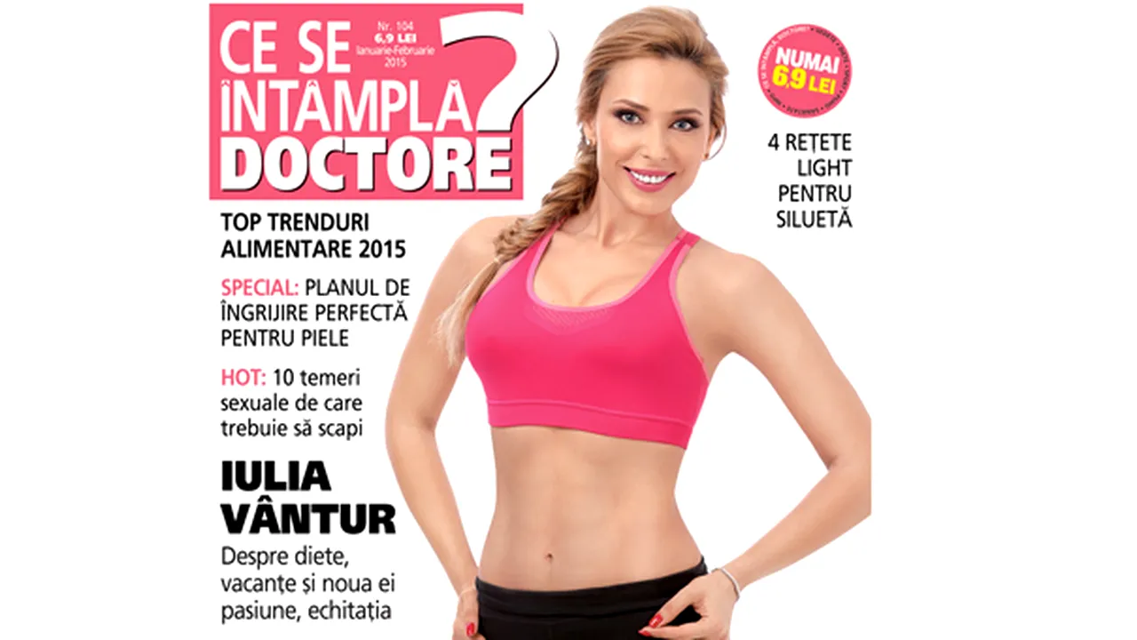 Iulia Vântur, pe coperta “Ce se întâmplă, doctore?
