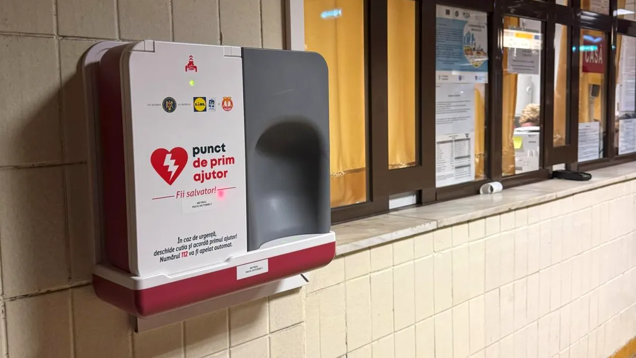 13 defibrilatoare automate, instalate în cele mai tranzitate staţii de metrou din Bucureşti