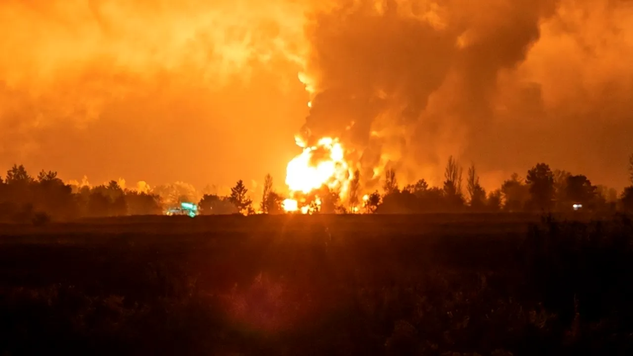 Explozii nocturne și incendiu semnalate în regiunea Belgorod