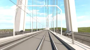 Cum va arăta cel mai mare pod rutier din lume? O macara a companiei româneşti GSP participă la construcţie - VIDEO, FOTO