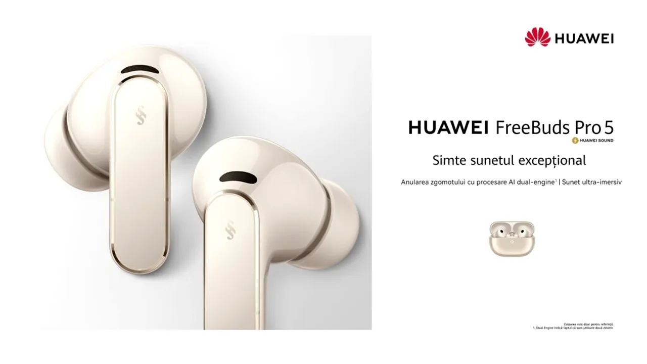 HUAWEI FreeBuds Pro 5. Experiență audio impecabilă, oricât de puternice ar fi sunetele din jur (P)