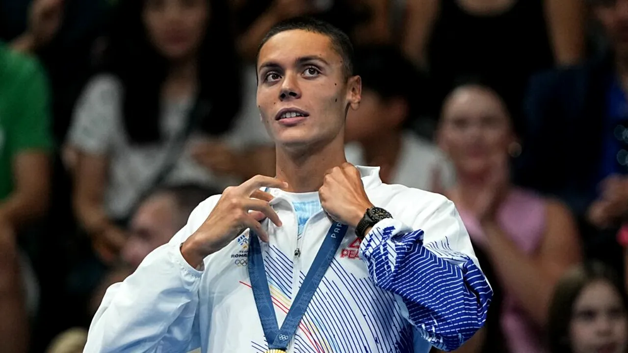 David Popovici a câștigat medalia de bronz în proba de 50 m liber la Europenele de înot U23