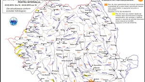 Avertizarea de inundaţii, prelungită pentru râuri din sudul şi vestul ţării