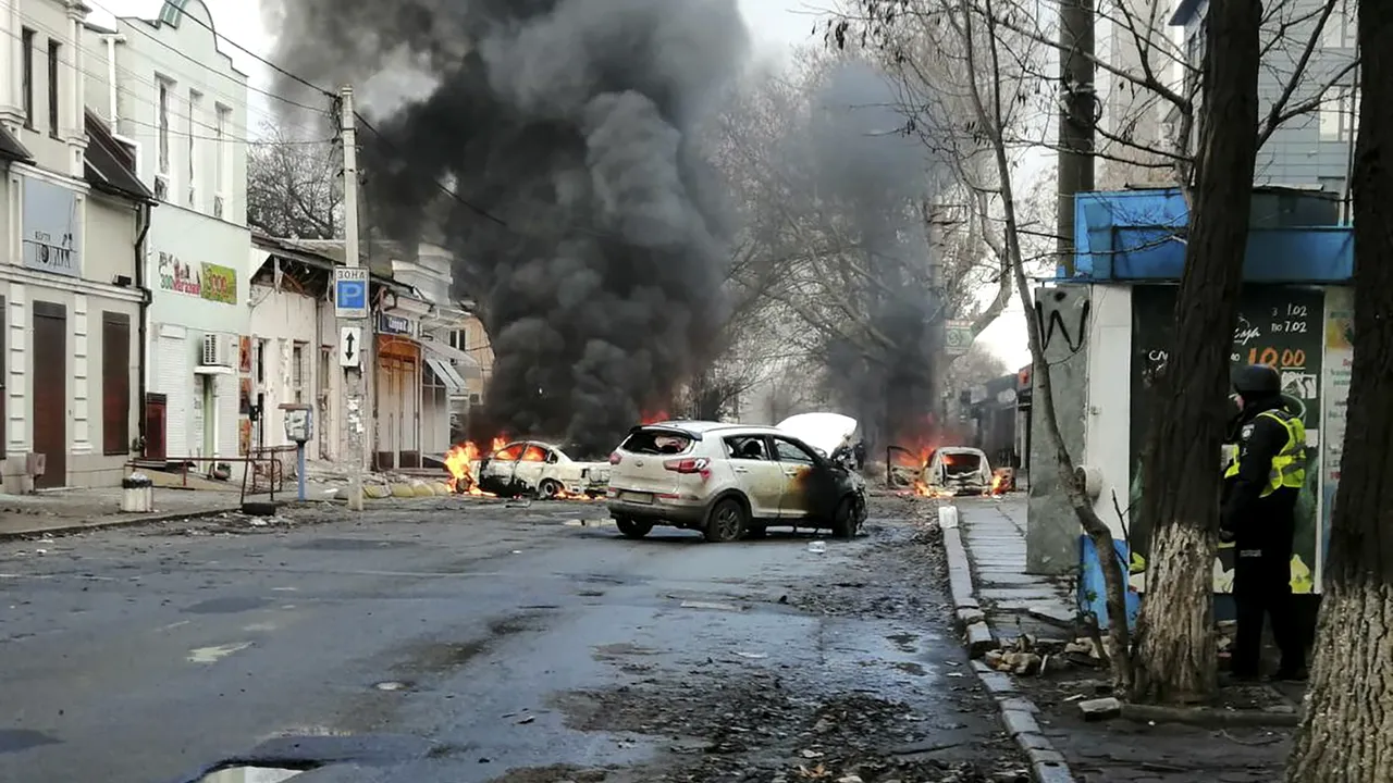 Bombardamente masive la Herson. Acestea ar avea rolul de a afecta moralul civililor