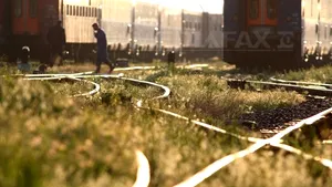 PROTEST al sindicaliştilor din transporturi feroviare, la Ministerul Finanţelor