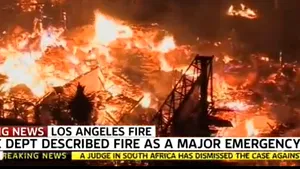 Incendiu de amploare în centrul oraşului Los Angeles - VIDEO