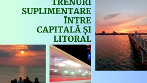CFR Călători introduce două trenuri suplimentare din Capitală spre litoral pe 1 şi 2 mai