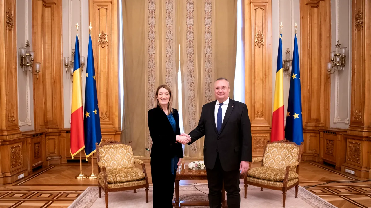 Ciucă, discuţii cu Metsola: Miza este păstrarea într-o poziţie fruntaşă a forţelor pro-europene
