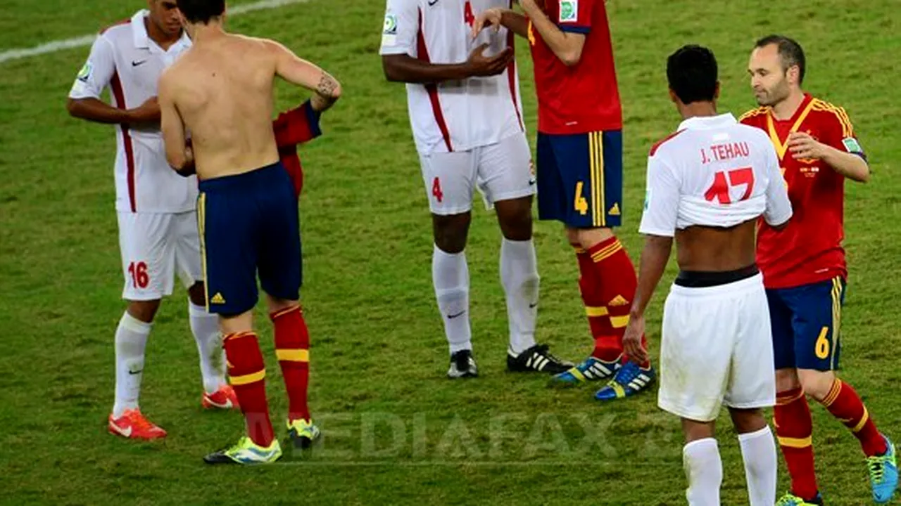 Spania a învins Tahiti, scor 10-0, cea mai mare diferenţă de goluri la un turneu FIFA