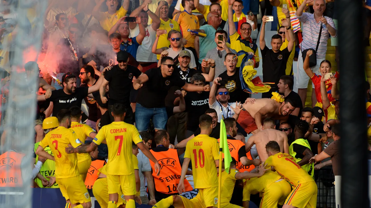Imaginile bucuriei, după meciul Anglia-România 2-4, la EURO U21/ Victoria tricolorilor mici, prin ochii suporterilor | GALERIE FOTO, VIDEO