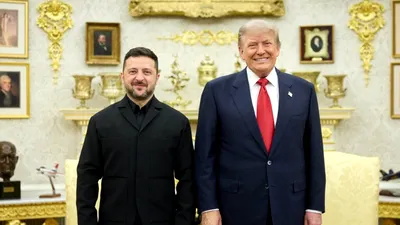 FOTO&VIDEO Zelenski, la Casa Albă, pentru întâlnirea cu Trump. Președintele Ucrainei, introdus prin intrarea laterală