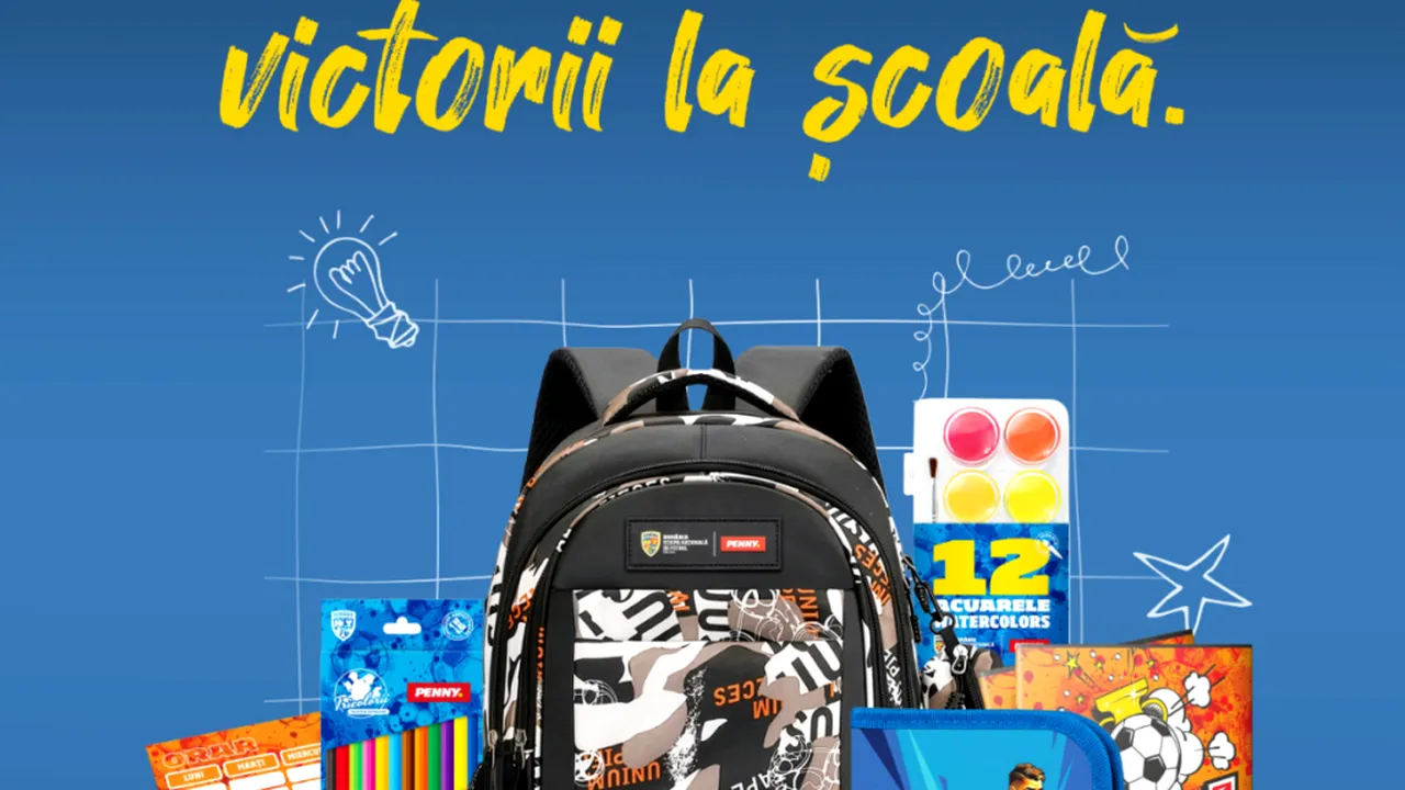 PENNY și Federația Română de Fotbal îi ajută pe cei mici să fie echipați pentru victorii la școală