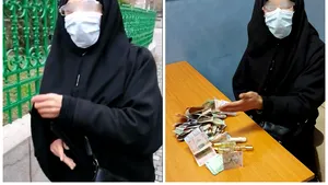 Haina nu-l face pe om: Un cerşetor din Bucureşti a găsit o metodă mai profitabilă de a aduna bani, deghizat în călugăriţă