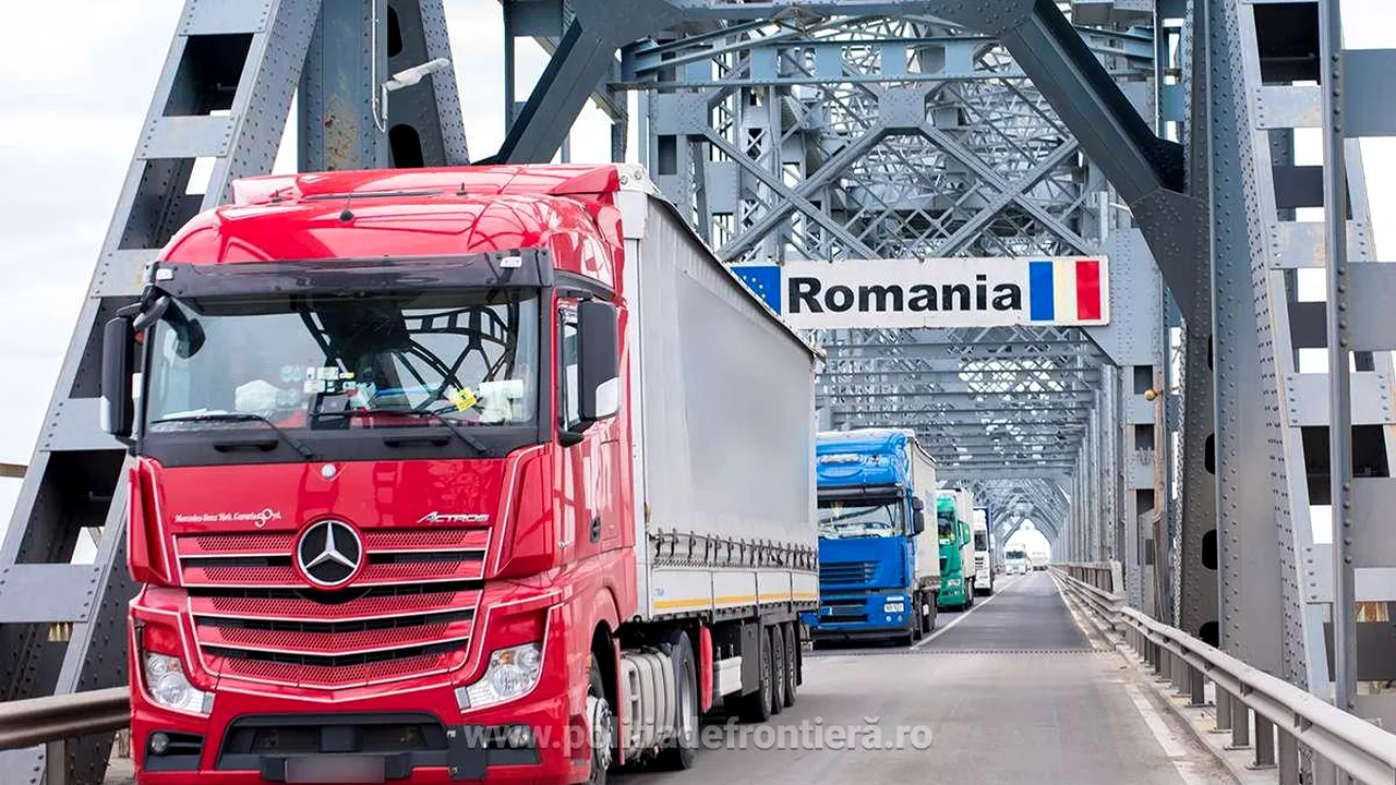 Transportatorii de cereale bulgari protestează în apropierea vămilor Negru Vodă şi Vama Veche