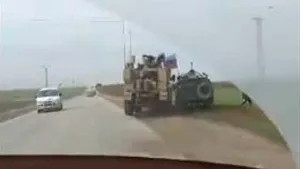 VIDEO: Momentul şocant când un blindat american intră, intenţionat, într-un vehicul militar rusesc în Siria
