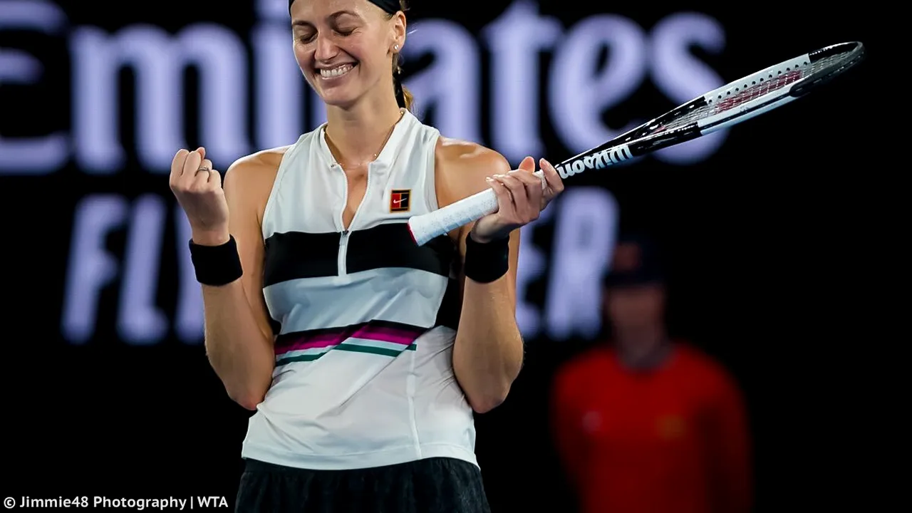 Petra Kvitova s-a calificat în finală la Dubai şi poate trece peste Simona Halep în clasamentul WTA 