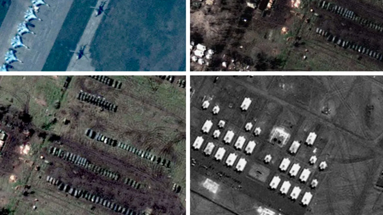 NATO a difuzat imagini care ar demonstra prezenţa efectivelor ruse la frontierele Ucrainei - FOTO