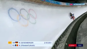 VIDEO Raluca Strămăturaru abandon în cursa individuală de sanie de la Beijing, după o răsturnare pe pistă