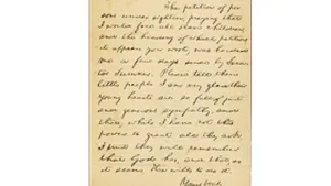 O scrisoare a lui Abraham Lincoln, vândută pentru 3,4 milioane de dolari