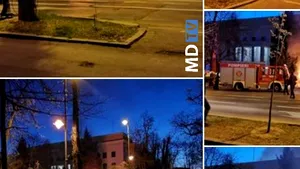 Accidentul din faţa Ambasadei Rusiei din Bucureşti: Bărbatul a lovit poarta, apoi şi-a dat foc
