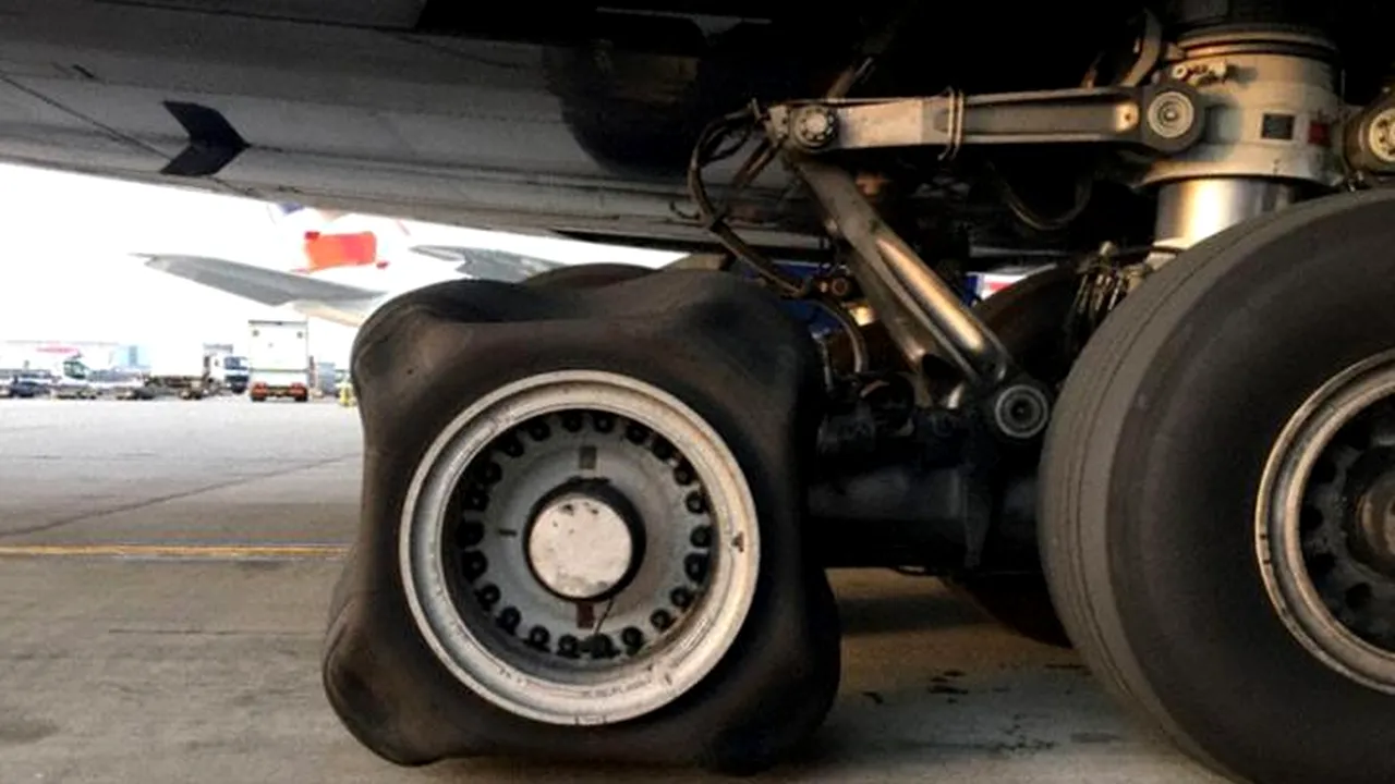 Un avion de pasageri a aterizat fără probleme la Londra în pofida depresurizării unei anvelope