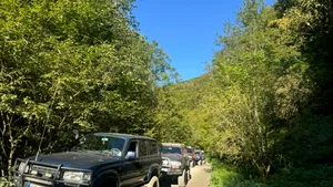 Caraș-Severin: Turiști cehi prinși cu mașini off-road în Poiana Mărului, amendați de jandarmi
