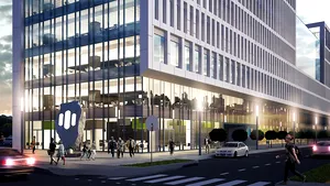 GALERIE FOTO Terasă suspendată, duşuri şi sală de fitness pentru angajaţii unei clădiri de birouri, în Timişoara/ Accesul, pe baza de recunoaştere facială