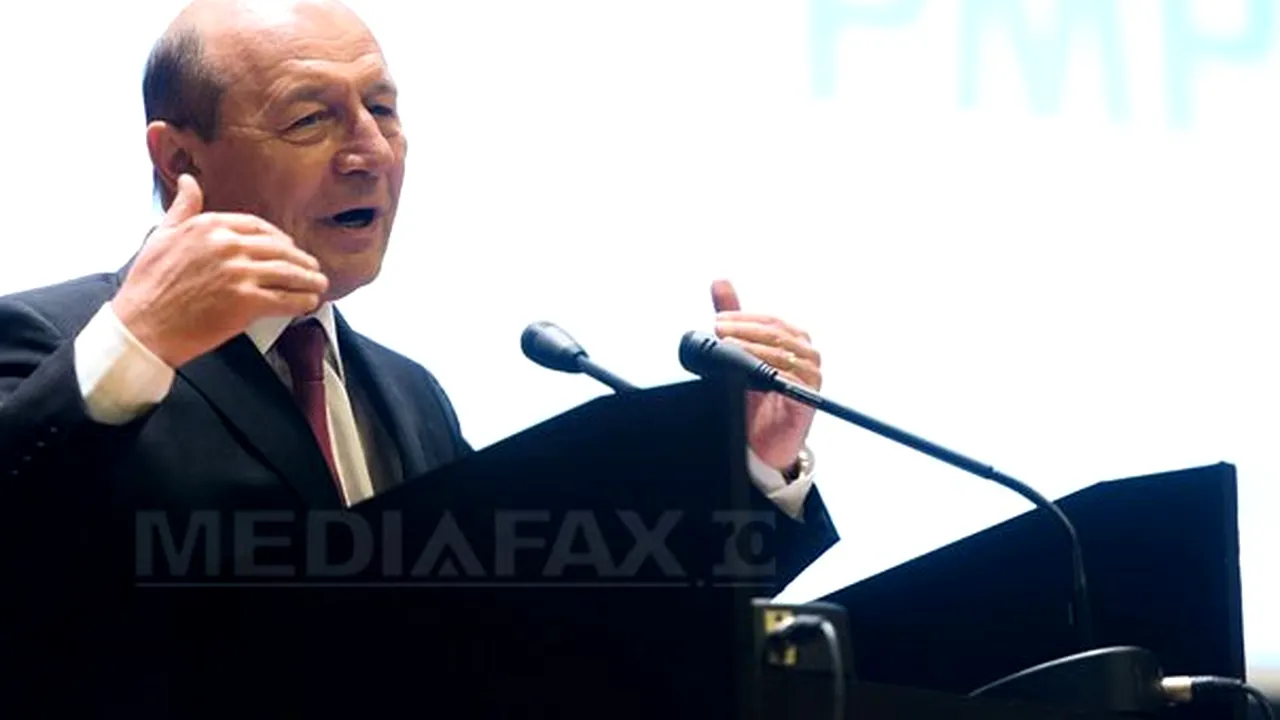 Înscrierea lui Băsescu în PMP, aşteptată vineri. La Congres-schimbări ale denumirii şi siglei -surse