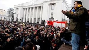 Proteste la Kiev: Susţinătorii lui Mihail Saakaşvili cer demisia preşedintelui ucrainean Petro Poroşenko