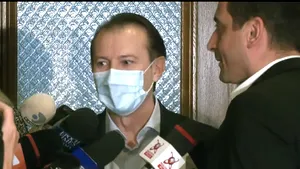 VIDEO Declaraţiile lui Florin Cîţu au fost întrerupte de George Simion